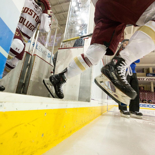 Eager to hit the ice.