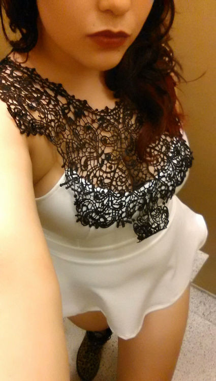 emeenes:  “Would you fuck me after a date night in this?” 