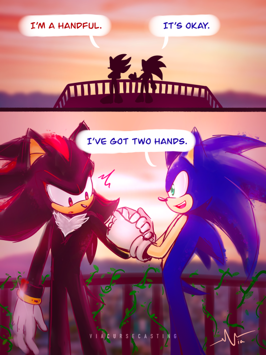 My mixesger of sonic and shadow(not ship) by crownkk2 on DeviantArt