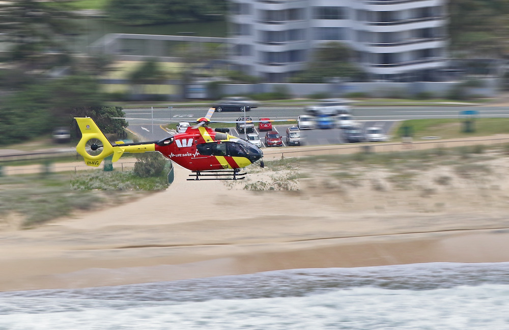 LOCATION: Gold Coast, QLD Australia.
CAPTION: In company with the local Surf Lifesaving rescue helicopter (EC135) on morning beach patrols.
AP512 2 | June 2022