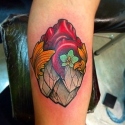 m1ssjuliet:  #heart #crystal #tattoo #missjuliet