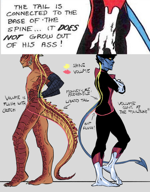 blueberrybamf: monoflaxart:A note about tails. Here is the full ref from Nightcrawlers Creator Dave 