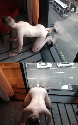 xxxaznboi:  embarrassedboys:  godesinmen:  I can’t help it: “Room With a View”.  He blushed profusely. This was not how he’d expected his session to go with his new dom. He’d met online that morning and been invited up to the hotel room for