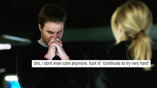 Life As A Tumblr Text Post: Oliver Queen