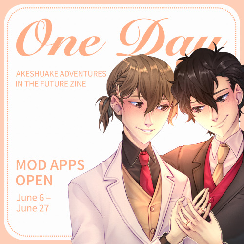 onedayakeshuake:  We’re officially launching the One Day zine! Our moderator apps are open unt