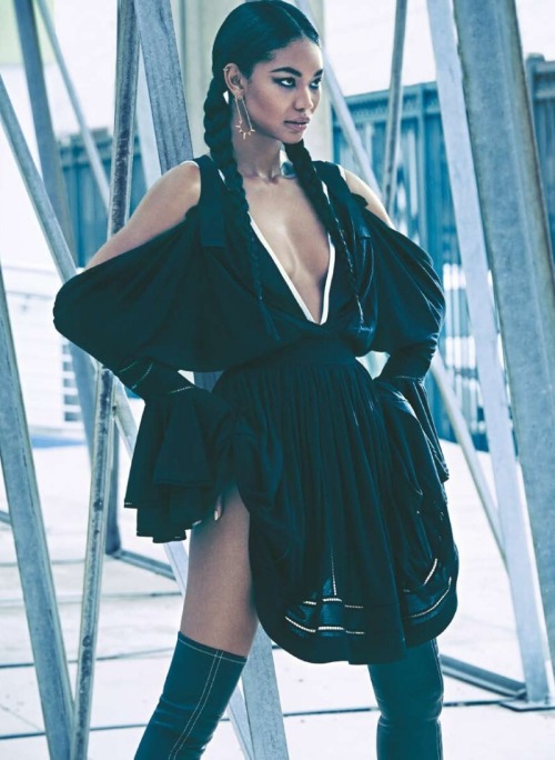 Roman Goddess!! Chanel Iman Editorial in Marie Claire UK May 2015 www.1966mag.com/chanel-iman