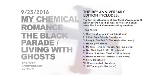 awsugar:Preorder The Black Parade/Living With Ghosts Now