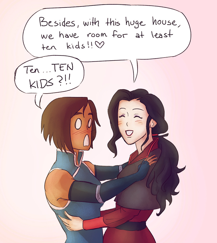 thunderling:  I read fics where Korra and Asami had moved out of the Sato manison