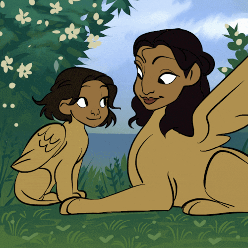willow-s-linda:A sphinx teaching her daughter how to roar 