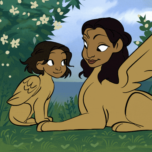 A Sphinx Teaching Her Daughter How To Roar 