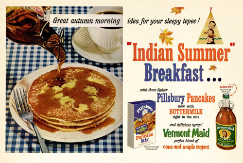 Pillsbury and Vermont Maid, 1956Theme Week: Autumn