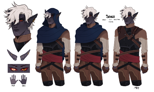 jellygay:New dnd bab for a friend’s homebrew campaign: The Tales of PestilenceSengo the Drow fighter