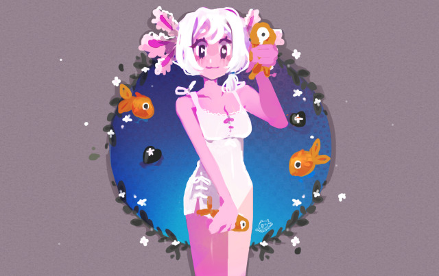 axolotl girl!