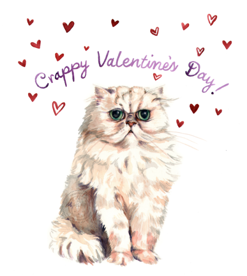 Your cat remembers that trip to the vet…Happy Valentine’s Day! <3 <3 <3