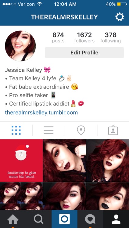 therealmrskelley: Yaaaaas, my username on here finally became available on Instagram! Go follow me? 