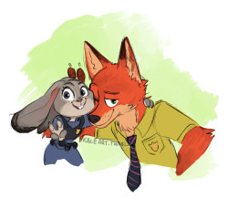 kaceart:  zootopia sketch i colored bc ahh!!!