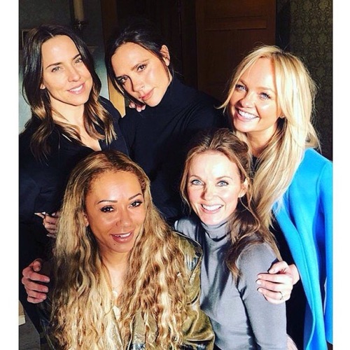 Spice Girls Forever!! Spice Girls pictures in London today (Feb 2) ❤️ #spicegirls #spiceworld #girlp