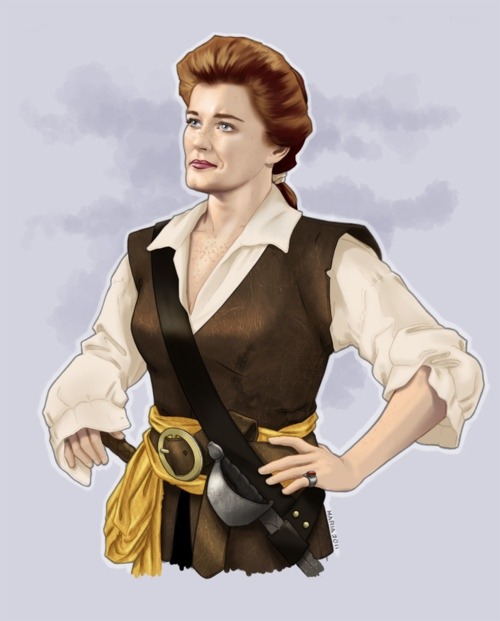 terri104:Arrrrrrrr! Must post all of Irina Spalko’s lovely images of Janeway as a pirate! Truly brea