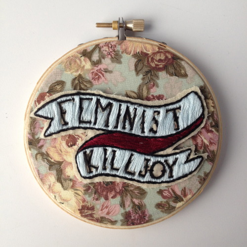 embroiderybeb: Feminist Embroidery Hoops in the shop! use the code “holidaze” to get 20%