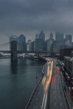 visualechoess:  Cloudy NYC by: Maurice Dusault  