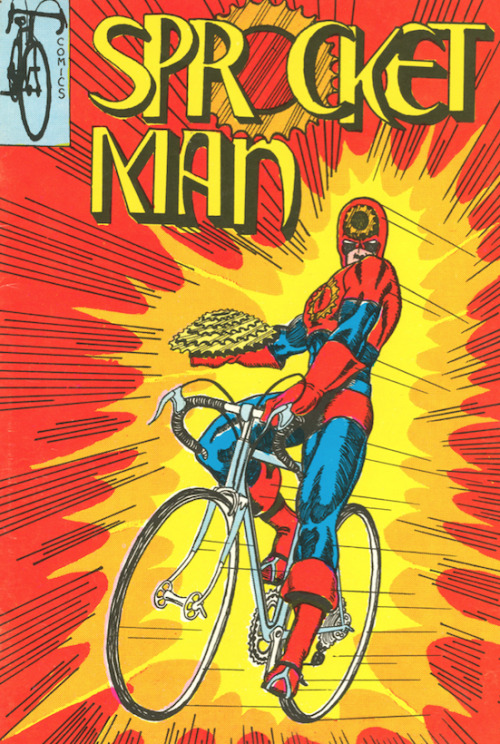 As you can see, SprocketMan carries a Captain America-type shield made from bicycle sprockets. Ironi