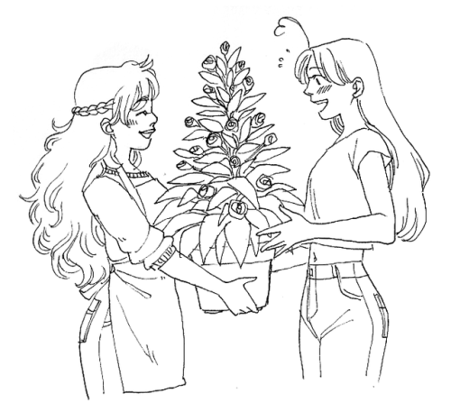 zu-art: Day 1 of @brargweek: Magic!Feat. Luciana the plant witch and Martina the plant killer &heart