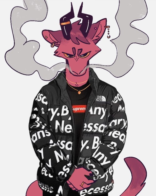 been going wild with d&d stuff on my patreonwe have Chili dressed as the literal hypebeast they 