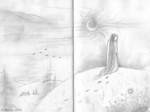 Steelfest 2018 random sketches. Pencil on A6 notebook.