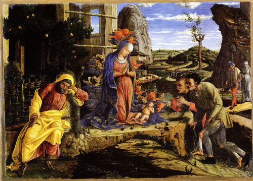 Andrea Mantegna, Adoration of the Shepherds, 1456.