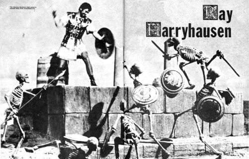 thefugitivesaint:‘Ray Harryhausen’, “Castle of Frankenstein”, Vol. 5, #3, 1972Source