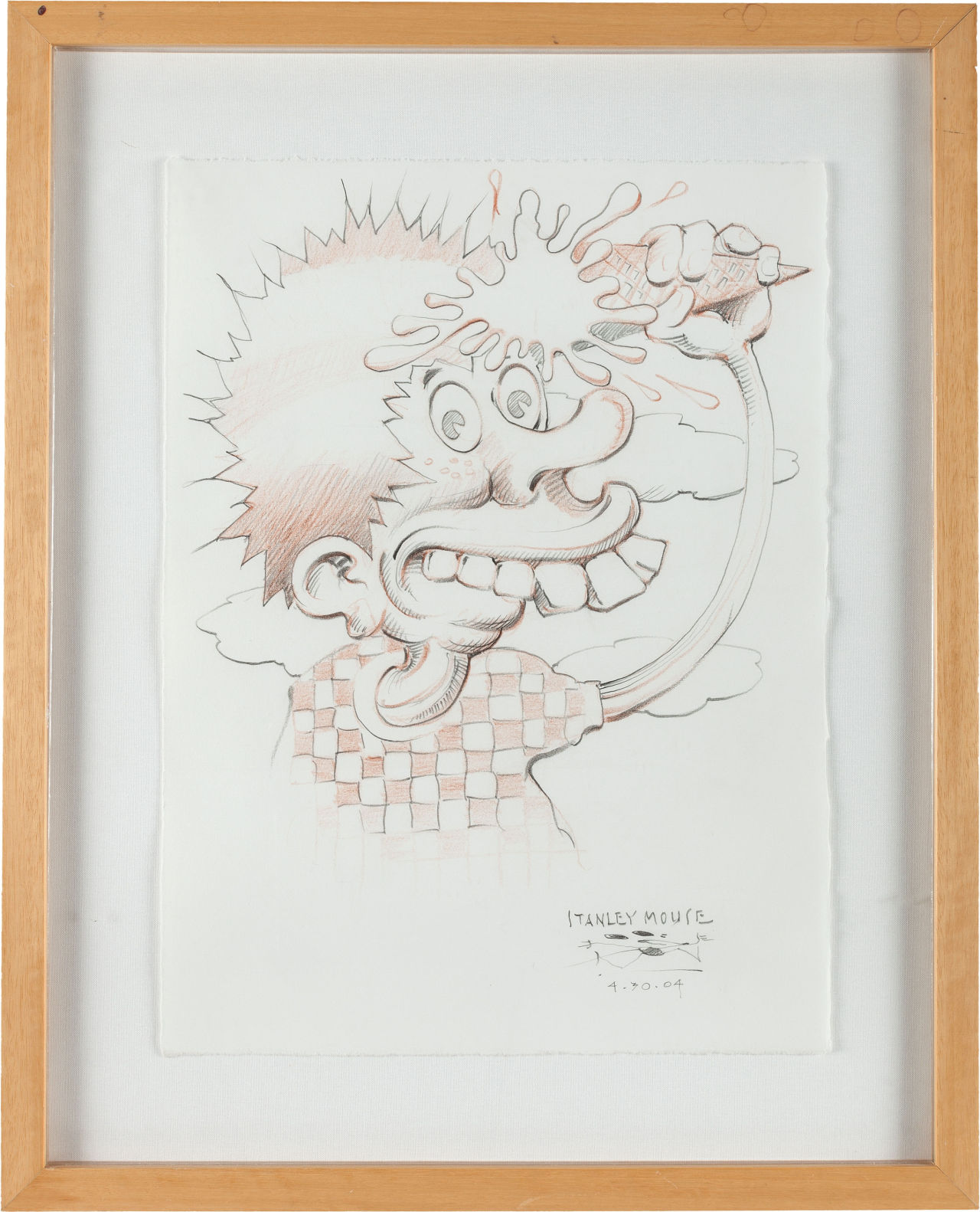Lot 89384: Stanley Mouse’s original drawing of “Ice Cream Kid” from the cover of the Grateful Dead album Europe ‘72