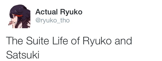 makaiwars:  This was overdue- Part 4 of tweets from the parody Ryuko twitter! +1