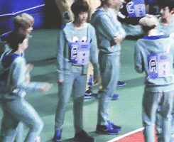 sehunhunhanexo:  Sehun’s secondhand embarrassment :) Credits of gifs belong to