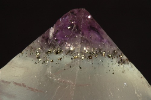 arockmaniac:Fluorite octahedron with pyrite inclusions