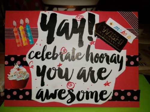 Happy Birthday Card Made For 10 Year Old Nephew.