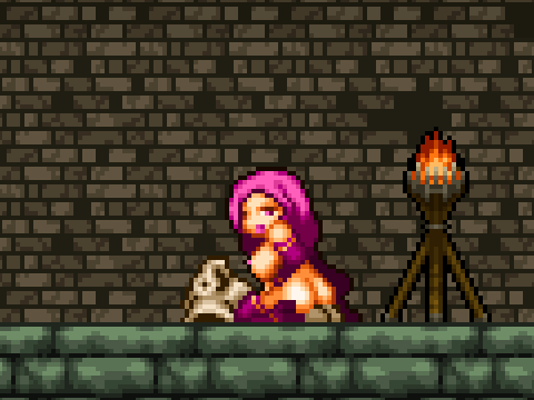 pixel-game-porn:    Busty succubus adventurer finishing off a horny ghost in a medieval