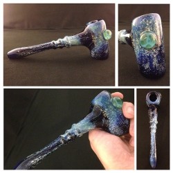 weedporndaily:  Space Hammer with Earth Marble by iqglassart http://ift.tt/1muxApU