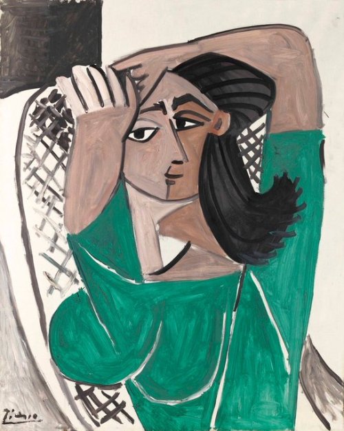 Pablo Picasso  Femme se coiffant, 1956.