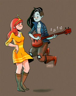 chmartx:  Marcy casually serenading the girlfriend~