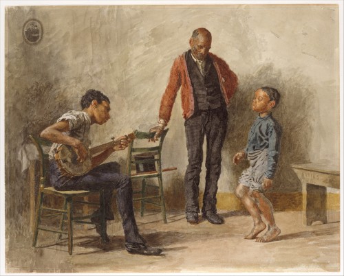 galleryofunknowns: Thomas Eakins (b.1844 - d.1916), ‘The Dancing Lesson’, watercolour on