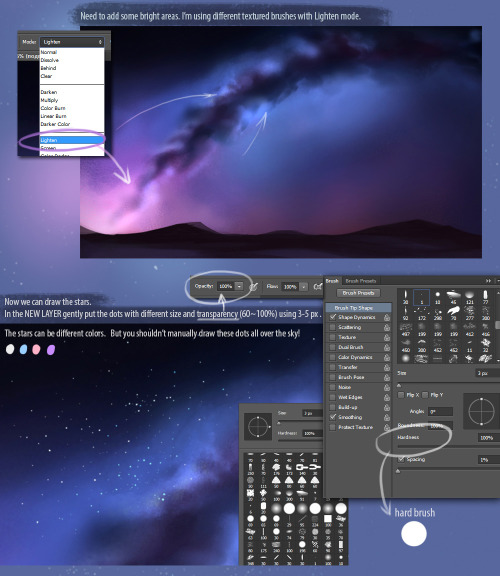enijoiart:Starry Sky Tutorial  porn pictures