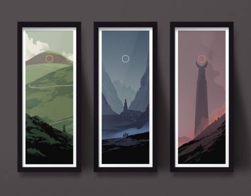 Lord of the Rings Trilogy Set - Created by Jeff LangevinPrints available for sale at the artist&rsqu