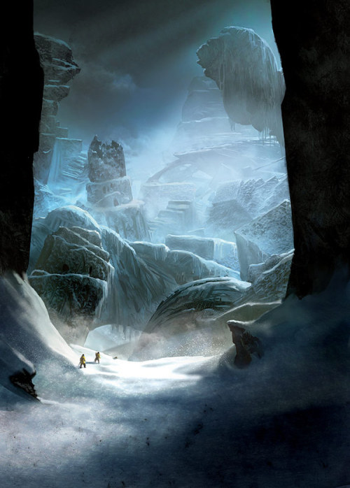 wilburwhateley:Lovecraft’s World (At the Mountains of Madness) by Marc Simonetti