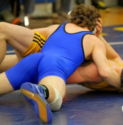navyfistfighter:  WrestlersSomehow, the singlet seems to accentuate the ass and crotch…