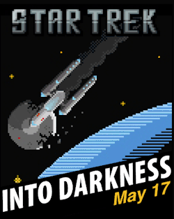 it8bit:  Jesse Eisemann: Real excited about this! The 8-bit gif poster I made is live on the official Star Trek Into Darkness app.