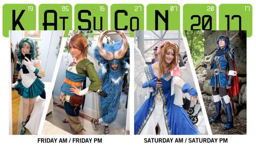 Our Katsucon lineup is all for reals now!! The rest of my Katsucrunch is going to need to involve ac