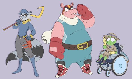  Just replayed the original Sly Cooper trilogy and I really wanted to “redesign” some of