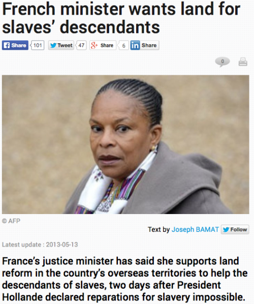 theblackdream:stubbytuna:residentgoodgirl:About the French Minister of Justice, Christiane Taubira:F