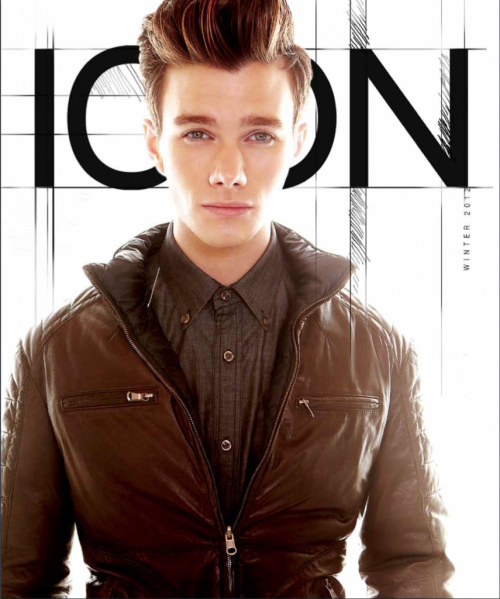 lettersfromtitan:Winter 2012/13 Cover (Icon Mag): Chris Colfer [s]Oh my god. That’s just stellar.  A