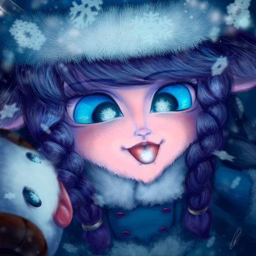  Hi! Good night! Here’s my little illustration for this winter time! A cute Winter Wonder Lulu